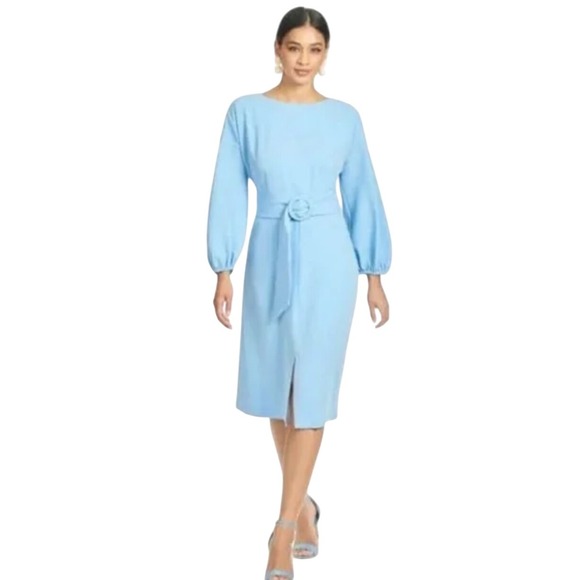 Sachin + Babi Dresses & Skirts - $450 NWT SACHIN & BABI Annie Chambray Blue Dress Balloon Sleeve Wedding SIZE 10